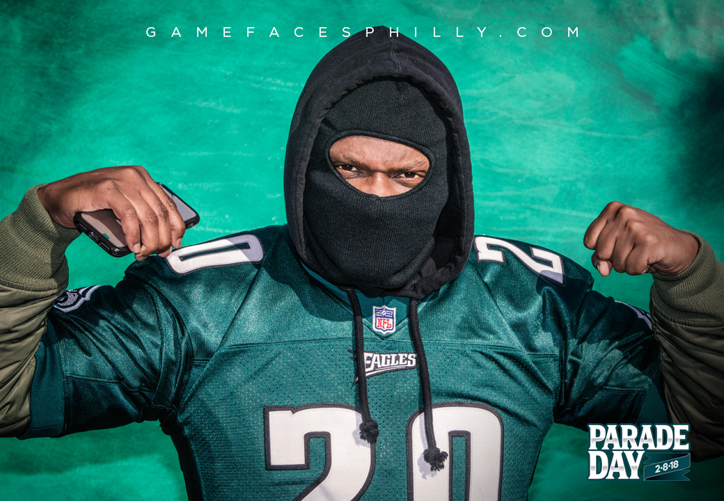 Eagles Parade Day game faces philly photo